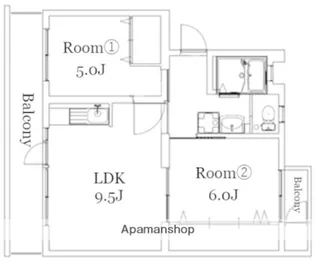 金久ビル300棟【1階】の間取り