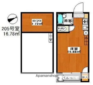 リーベ510大橋【1階】の間取り