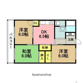 八尋ビル【4階】の間取り