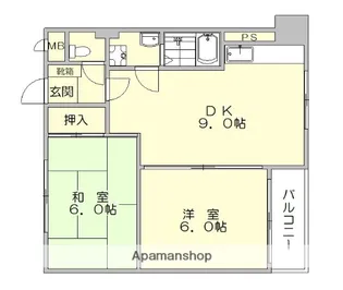 パストラルミキ【6階】の間取り