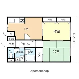 サンシャイン諸岡【2階】の間取り