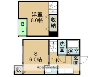 メゾン・ド・オリーブ清水【1階】の間取り