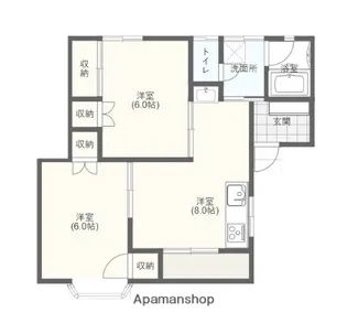 ハイム末次【1階】の間取り