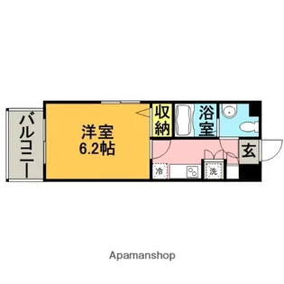 ダイナコートエスタディオ博多【13階】の間取り