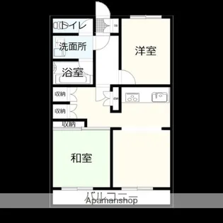 ライオンズマンション南福岡【3階】の間取り