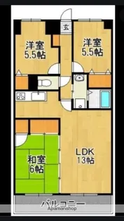 クレアトール大西5【9階】の間取り