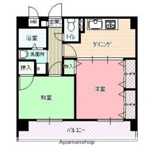 長丘フラッツ【3階】の間取り