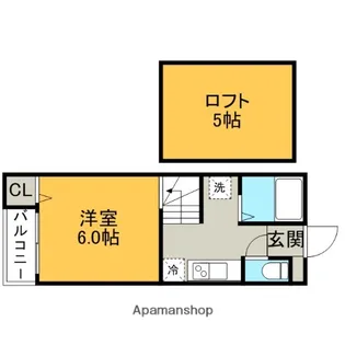 プライムコート大橋【1階】の間取り