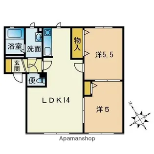 リモガーデン大橋【2階】の間取り
