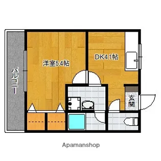 ブルージュハイム【1階】の間取り