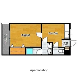 ブルージュハイム【2階】の間取り