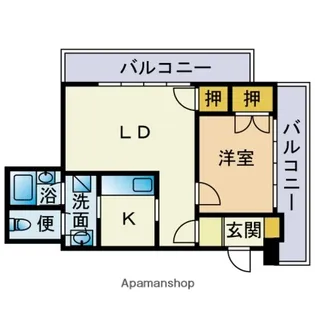 モナーク高宮【2階】の間取り