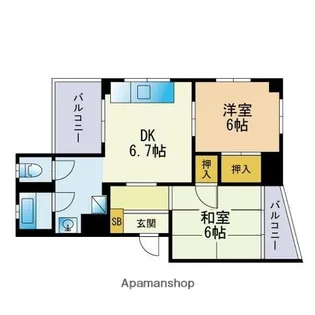 アペティートM【3階】の間取り