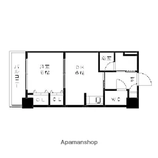 ヴィアーレ大橋【9階】の間取り