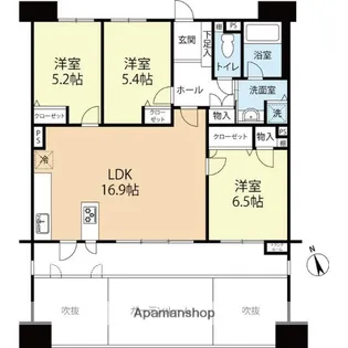 パークサンリヤン大橋【4階】の間取り
