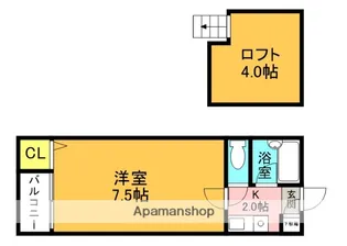 マキシム山荘通【2階】の間取り