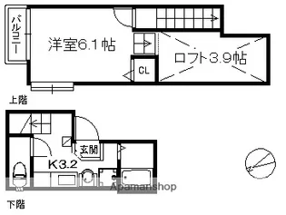 DCT大橋【2階】の間取り