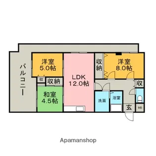 ロワールマンション南福岡7【1階】の間取り