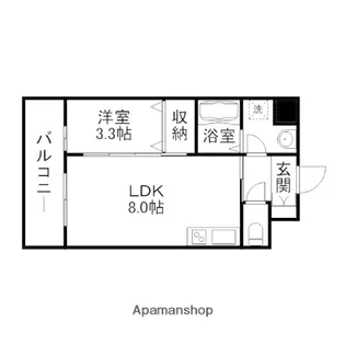 タツミ大橋【9階】の間取り