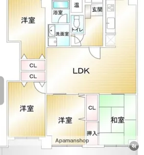 ロワールマンションやよい坂【8階】の間取り