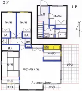 エーワイハイツ寺塚【2階】の間取り
