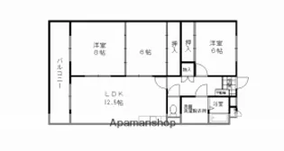ビューラーHIRO37【3階】の間取り