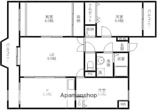 ローヤルマンション筑紫丘【1階】の間取り