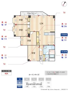 メゾンボヌール平和【4階】の間取り