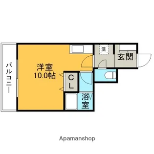 レモン春住【3階】の間取り