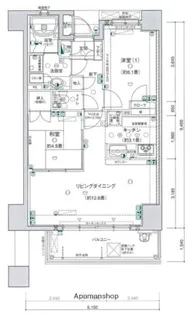 プライムコート高宮【8階】の間取り