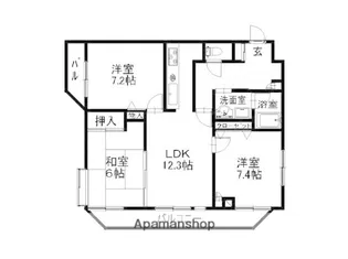 エレガンス秋山【2階】の間取り