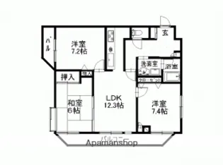 エレガンス秋山【2階】の間取り