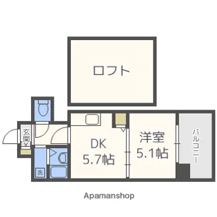モンレーヴ市崎【10階】の間取り