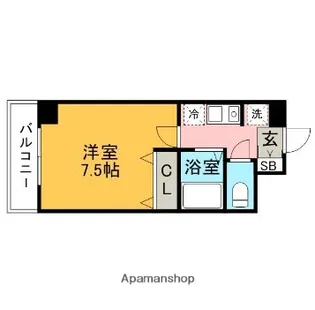 セゾン・ド・ヴィラ平尾【4階】の間取り