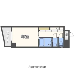 シティパレス薬大前【8階】の間取り