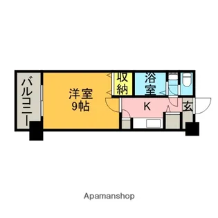 西田ビル【9階】の間取り