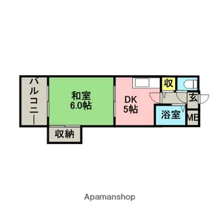 西田ビル【5階】の間取り