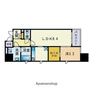 ブラン・スタイル博多【15階】の間取り