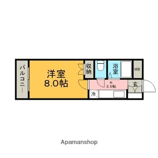 リバティプレイス【3階】の間取り
