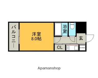 ピュアドームエスパルシア博多【10階】の間取り
