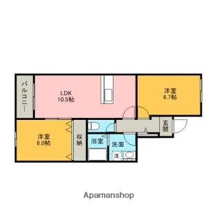 CONFORTO Y【1階】の間取り