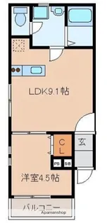 リテラ南福岡【2階】の間取り