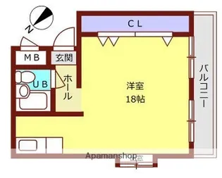 大産高宮ビル【6階】の間取り