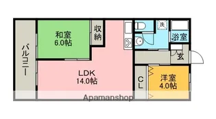 第3大西ビル【4階】の間取り