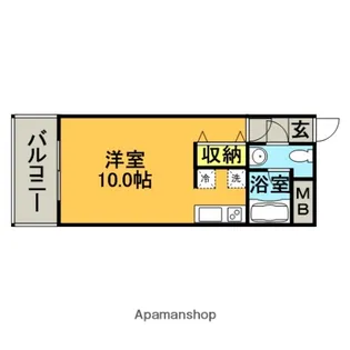 ラフィネスクロスロード博多ステーション【10階】の間取り