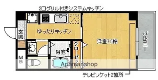 福岡県福岡市南区横手3丁目【マンション】の間取り