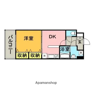 アクアシティ博多サウスステーション【4階】の間取り