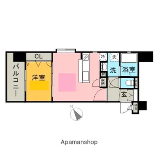 アクタス博多ステーションタワー【10階】の間取り