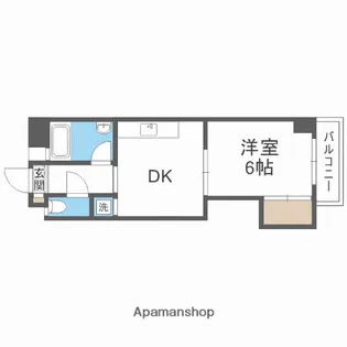OAK VILLA 大橋駅前【3階】の間取り