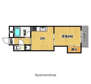 OAK VILLA 大橋駅前【3階】の間取り